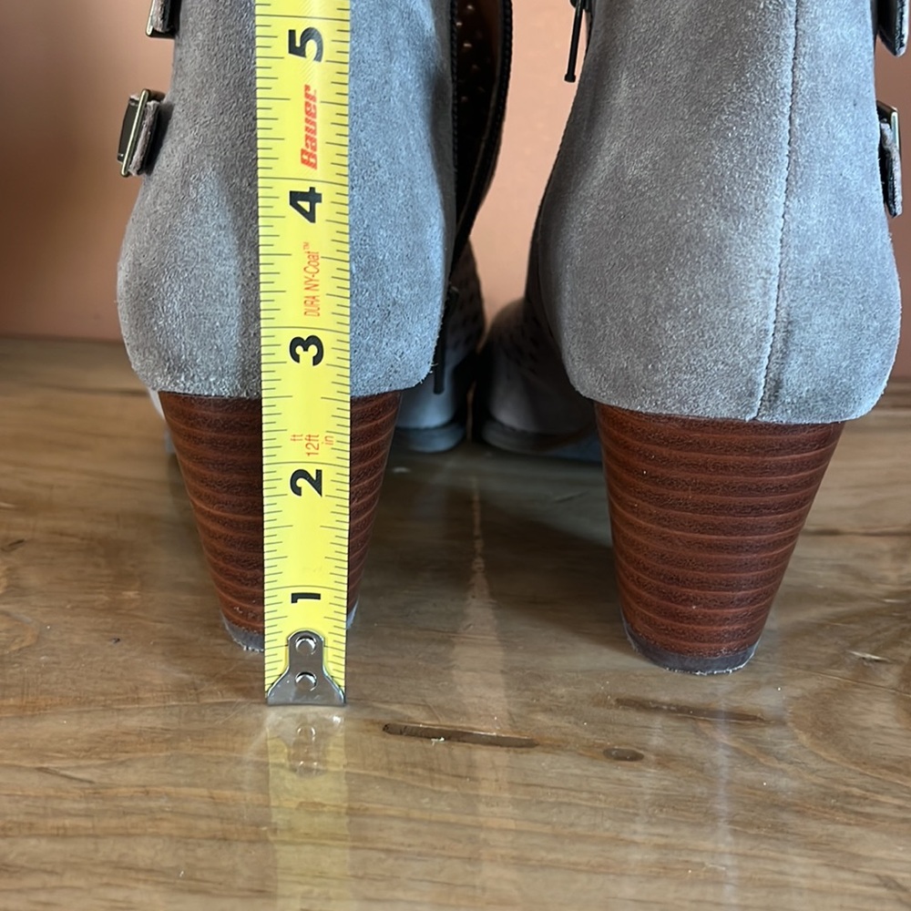 Vionic Aloft Chryssa Gray Perforated Leather Open… - image 4